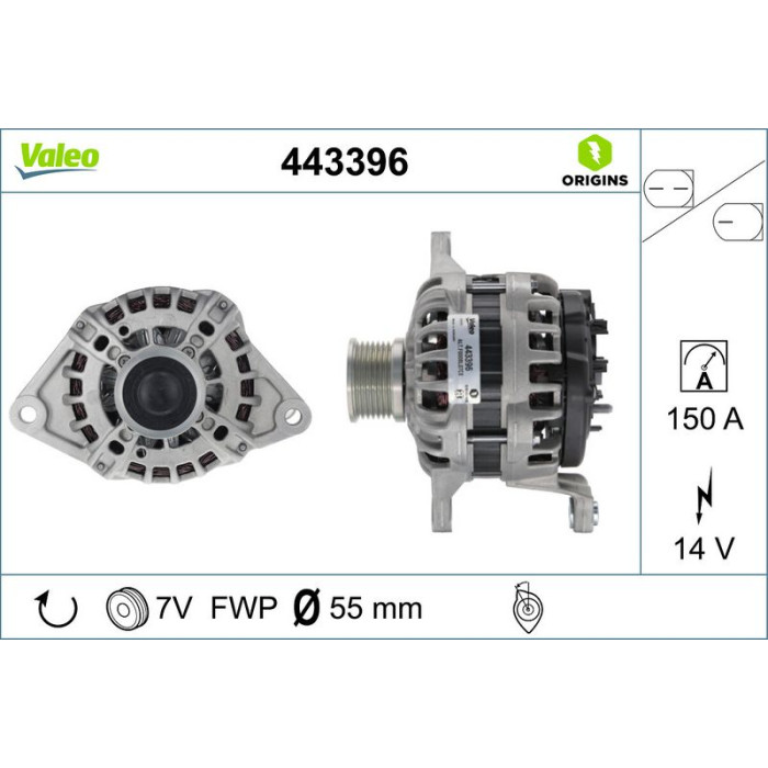 Valeo 443396 Generator ORIGINS - NEW O.E. TECHNOLOGIE Valeo 443396 Generator ORIGINS - NEW O.E. TECHNOLOGIE