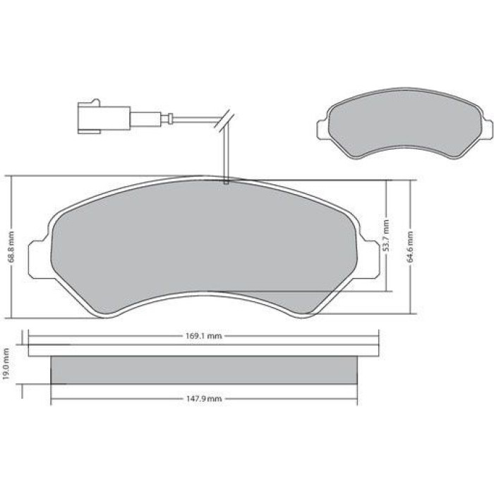 Metzger 1170248 Bremsbelagsatz, Scheibenbremse Metzger 1170248 Bremsbelagsatz, Scheibenbremse