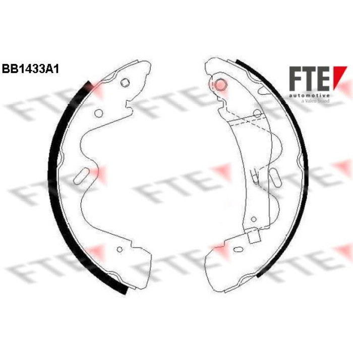 FTE 9100158 Bremsbackensatz FTE 9100158 Bremsbackensatz