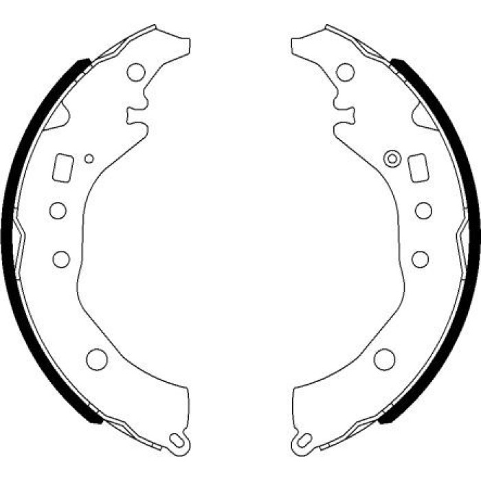 Hella 8DB 355 022-021 Bremsbackensatz Hella 8DB 355 022-021 Bremsbackensatz