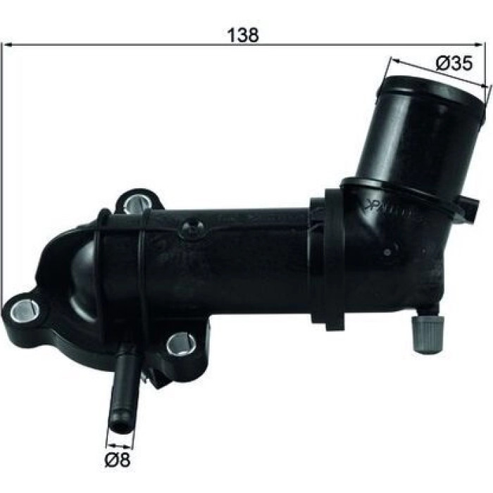 Mahle TI 245 88 Thermostat, Kühlmittel BEHR
