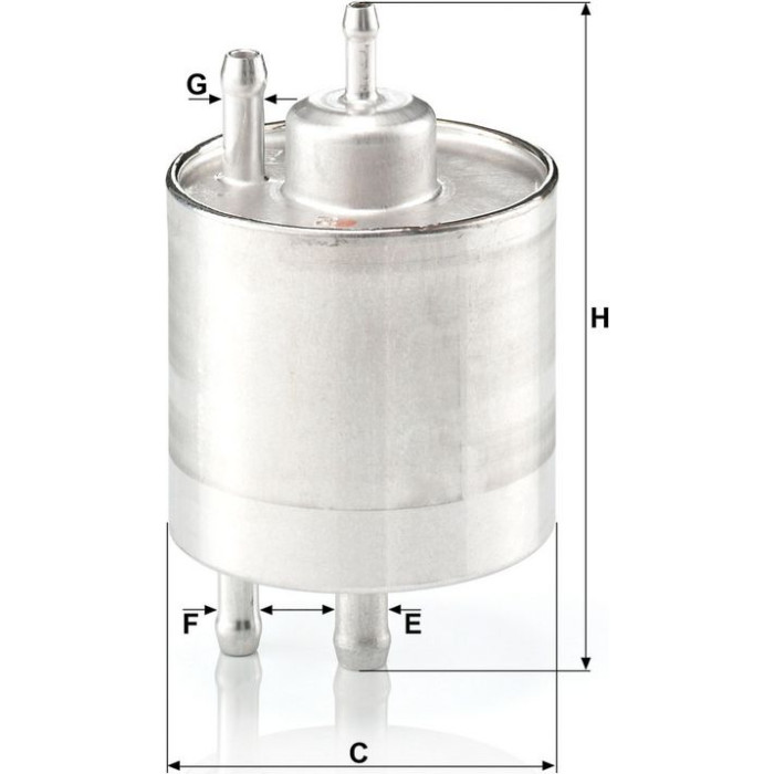 Mann-Filter WK 711/1 Kraftstofffilter