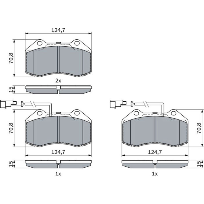 BOSCH 0 986 494 903 Bremsbelagsatz, Scheibenbremse BOSCH 0 986 494 903 Bremsbelagsatz, Scheibenbremse