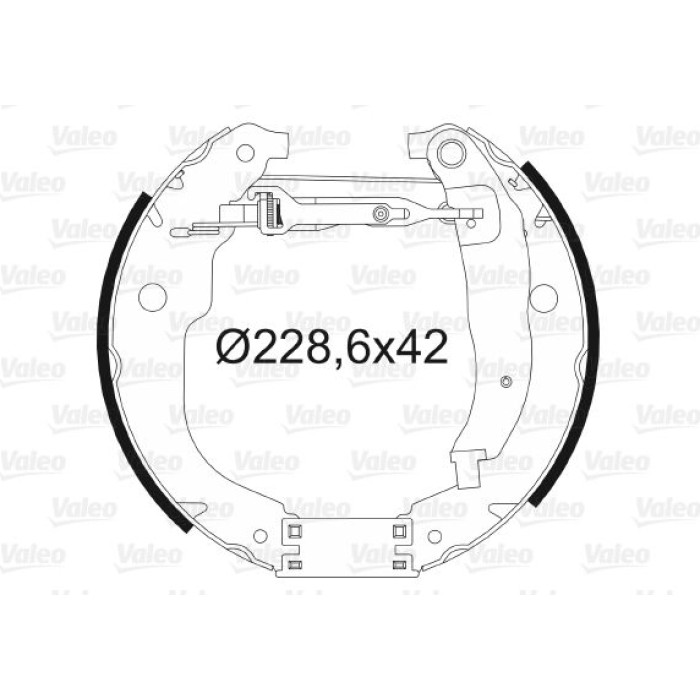 Valeo 554861 Bremsbackensatz Valeo 554861 Bremsbackensatz