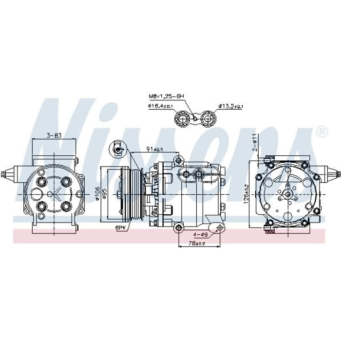 Nissens 89358 Kompressor, Klimaanlage FIRST FIT Nissens 89358 Kompressor, Klimaanlage FIRST FIT