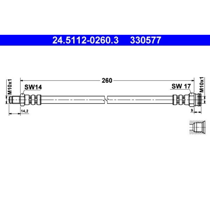 ATE 24.5112-0260.3 Bremsschlauch
