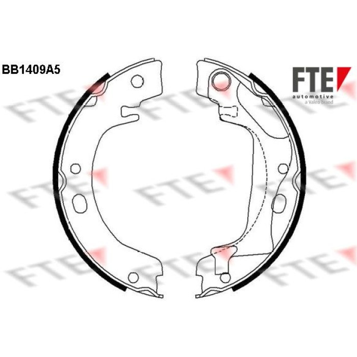 FTE 9100142 Bremsbackensatz, Feststellbremse FTE 9100142 Bremsbackensatz, Feststellbremse