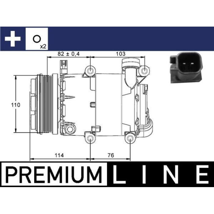 Mahle ACP 864 000P Kompressor, Klimaanlage BEHR Premium Line Mahle ACP 864 000P Kompressor, Klimaanlage BEHR Premium Line