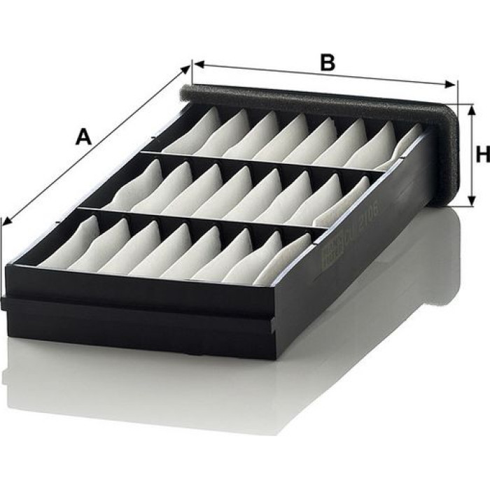 MANN-FILTER CU 2106-2 Innenraumfilter, Partikelfilter MANN-FILTER CU 2106-2 Innenraumfilter, Partikelfilter