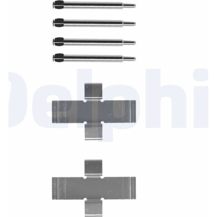 Delphi LX0006 Zubehörsatz, Scheibenbremsbelag Delphi LX0006 Zubehörsatz, Scheibenbremsbelag