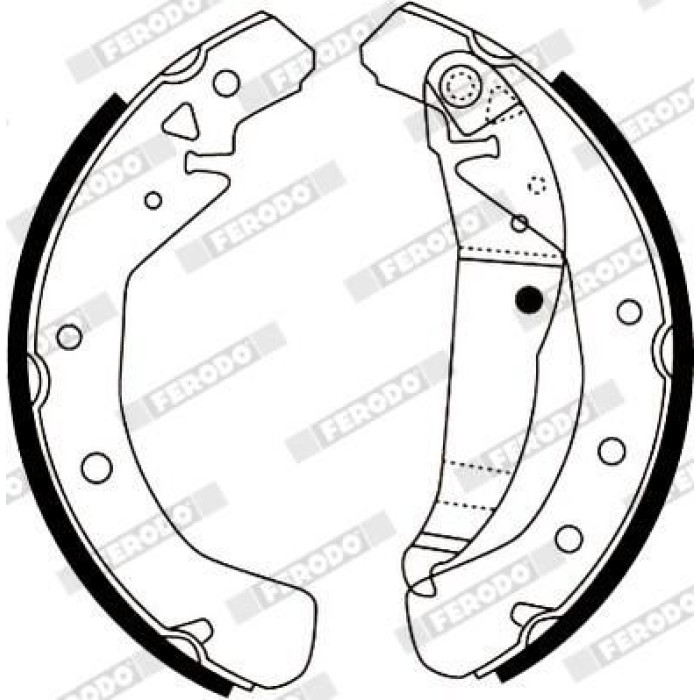 Ferodo FSB4153 Bremsbackensatz PREMIER Ferodo FSB4153 Bremsbackensatz PREMIER