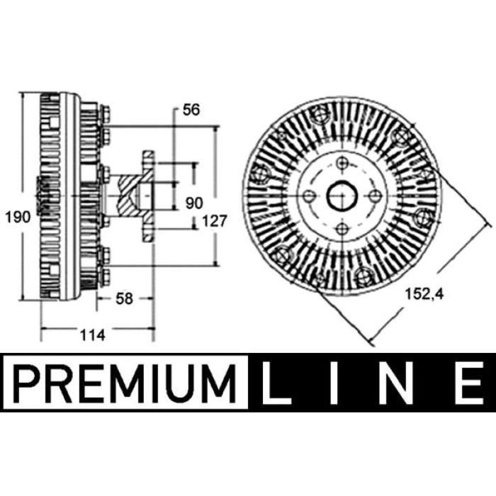 Kupplung, Kühlerlüfter CFC 140 000P Kupplung, Kühlerlüfter CFC 140 000P