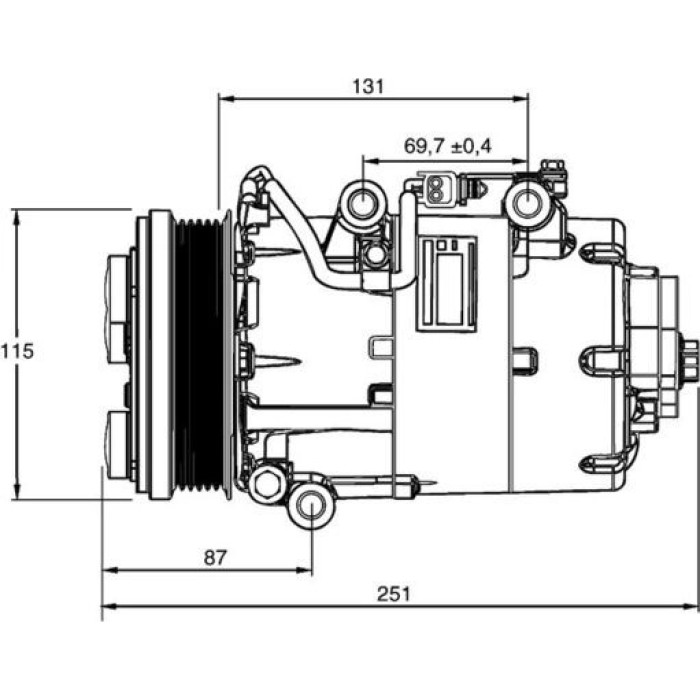 Mahle ACP 868 000P Kompressor, Klimaanlage BEHR Premium Line Mahle ACP 868 000P Kompressor, Klimaanlage BEHR Premium Line