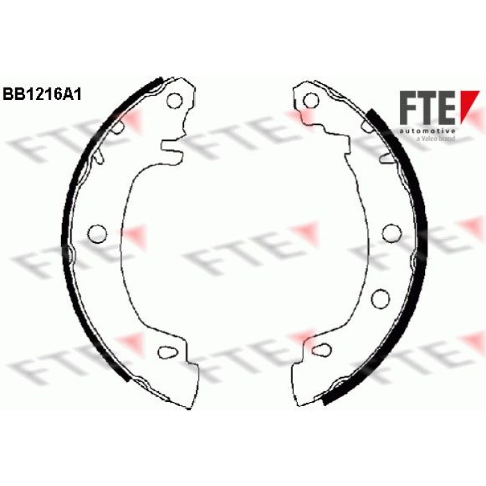 FTE 9100043 Bremsbackensatz FTE 9100043 Bremsbackensatz