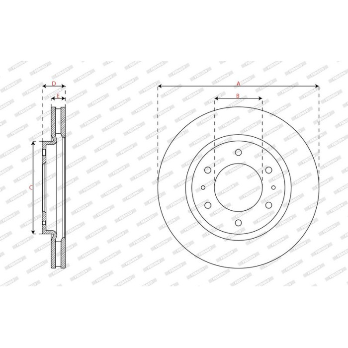 Ferodo DDF2752C Bremsscheibe PREMIER