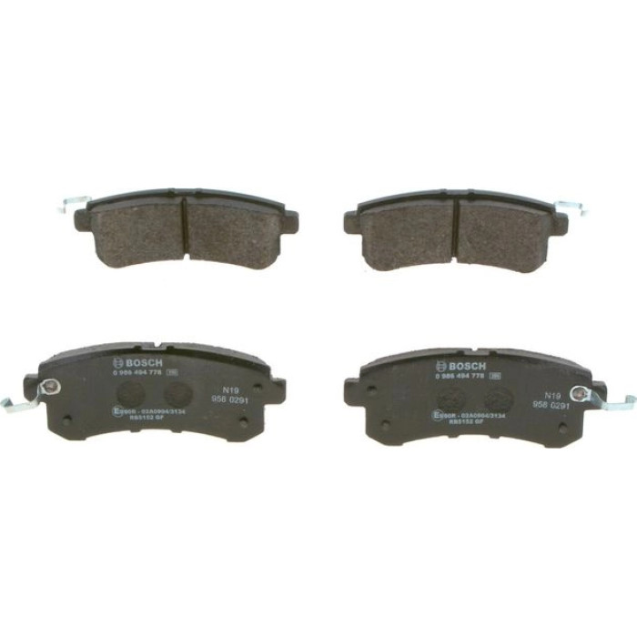 BOSCH 0 986 494 778 Bremsbelagsatz, Scheibenbremse BOSCH 0 986 494 778 Bremsbelagsatz, Scheibenbremse