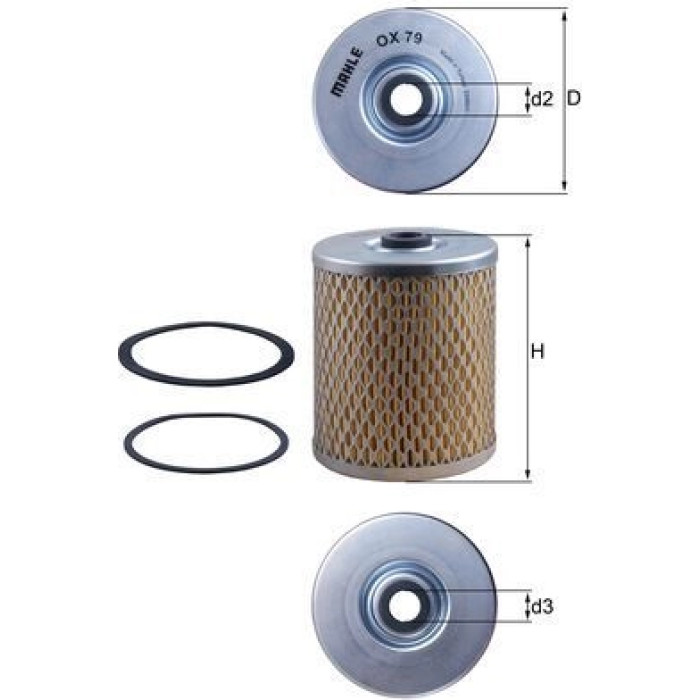 Knecht OX 79D Ölfilter Knecht OX 79D Ölfilter