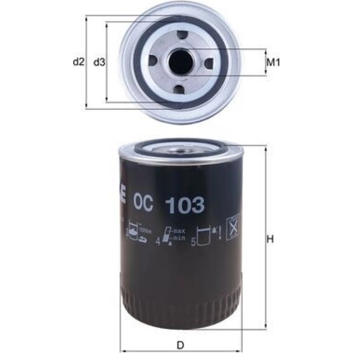 Knecht OC 103 Ölfilter Knecht OC 103 Ölfilter