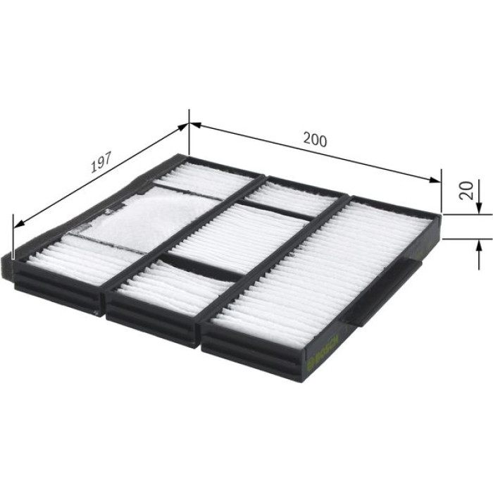 BOSCH 1 987 432 155 Innenraumfilter BOSCH 1 987 432 155 Innenraumfilter