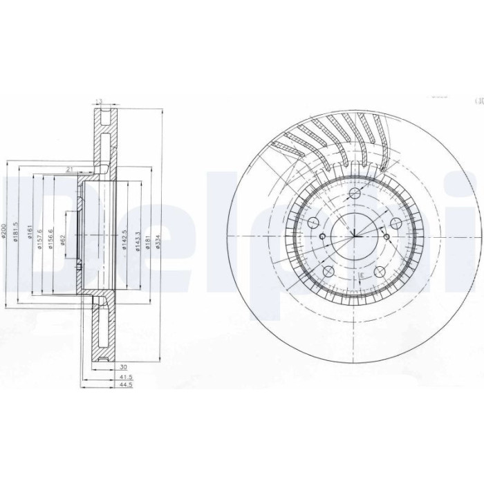 Delphi BG9011 Bremsscheibe