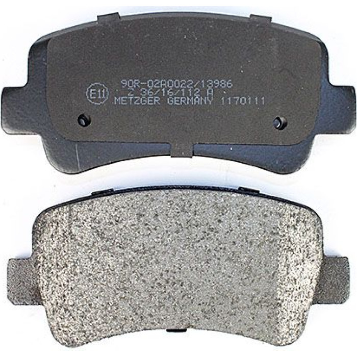 Metzger 1170111 Bremsbelagsatz, Scheibenbremse