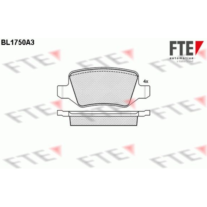 FTE 9010331 Bremsbelagsatz, Scheibenbremse FTE 9010331 Bremsbelagsatz, Scheibenbremse