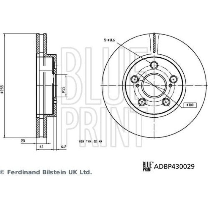 Bremsscheibe ADBP430029