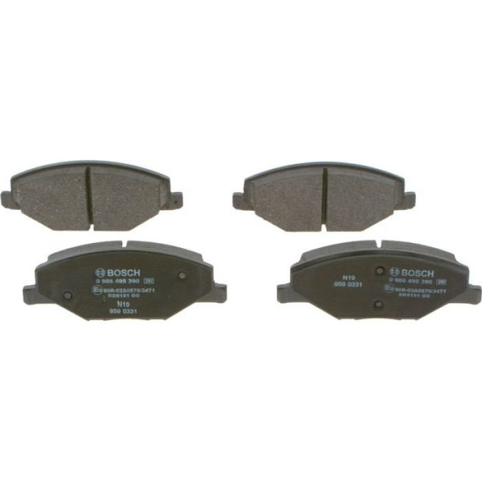 BOSCH 0 986 495 390 Bremsbelagsatz, Scheibenbremse