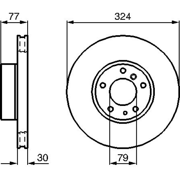 BOSCH 0 986 479 116 Bremsscheibe BOSCH 0 986 479 116 Bremsscheibe