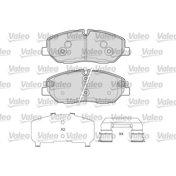 Valeo 601691 Bremsbelagsatz, Scheibenbremse