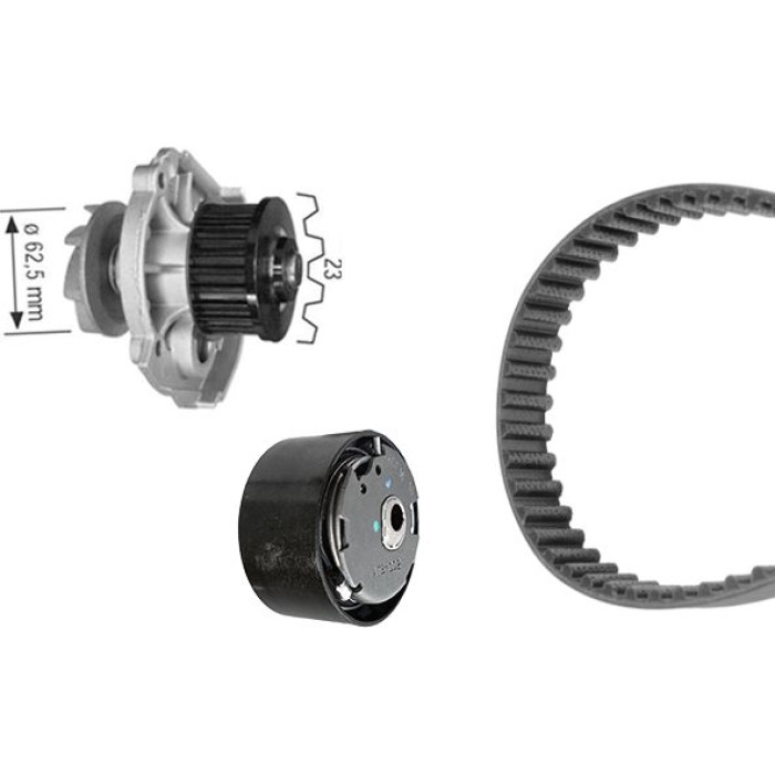 BOSCH 1 987 948 884 Wasserpumpe + Zahnriemensatz