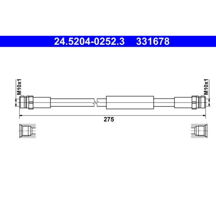 ATE 24.5204-0252.3 Bremsschlauch