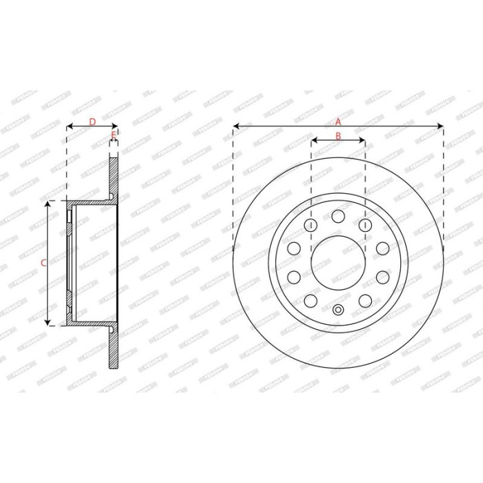 Bremsscheibe DDF2699C Bremsscheibe DDF2699C