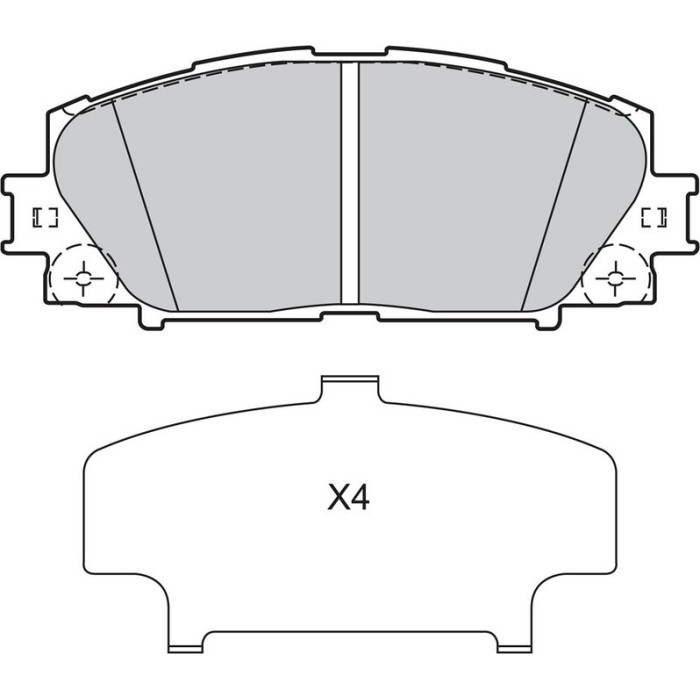 Valeo 601054 Bremsbelagsatz, Scheibenbremse