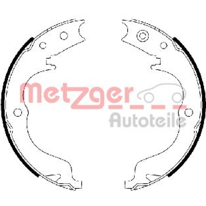 Metzger MG 110 Bremsbackensatz, Feststellbremse