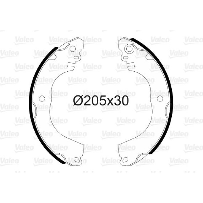 Valeo 564202 Bremsbackensatz