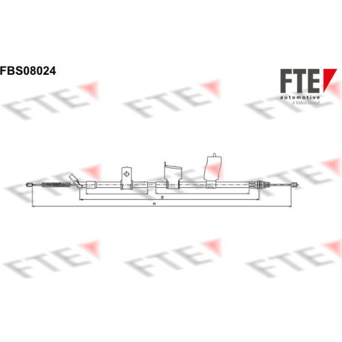 FTE 9250230 Seilzug, Feststellbremse FTE 9250230 Seilzug, Feststellbremse