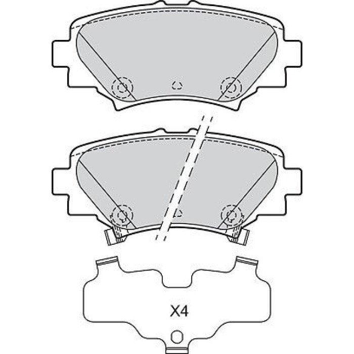 Valeo 601736 Bremsbelagsatz, Scheibenbremse Valeo 601736 Bremsbelagsatz, Scheibenbremse