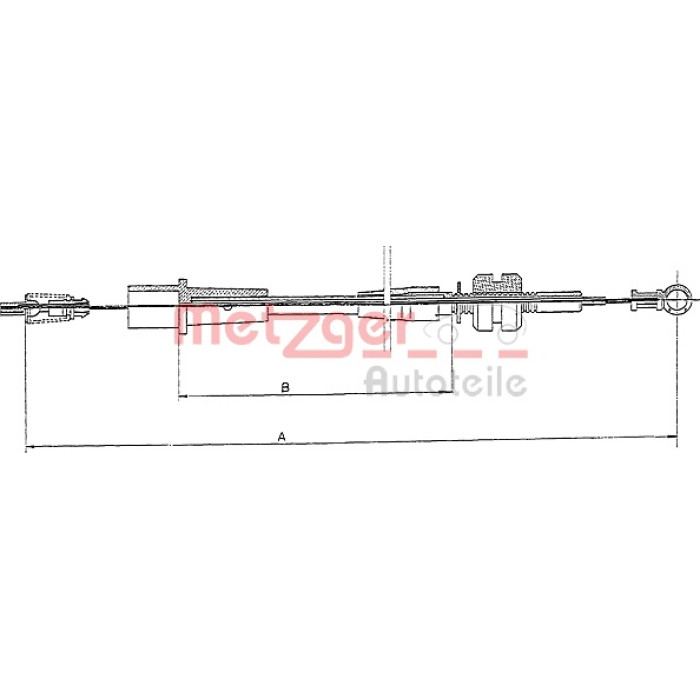Metzger 11.1242 Gaszug