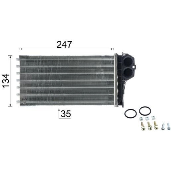 Mahle AH 194 000P Wärmetauscher, Innenraumheizung BEHR Premium Line Mahle AH 194 000P Wärmetauscher, Innenraumheizung BEHR Premium Line