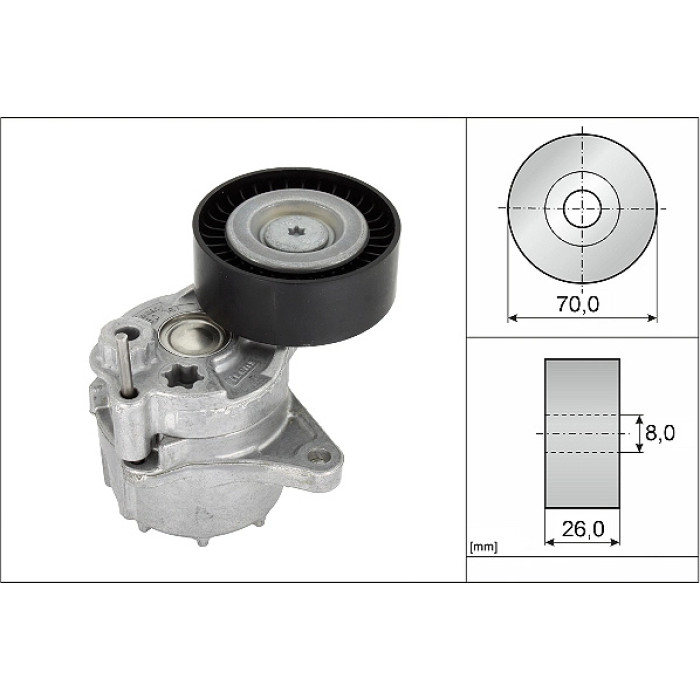 INA 534 0481 10 Spannarm, Keilrippenriemen INA 534 0481 10 Spannarm, Keilrippenriemen