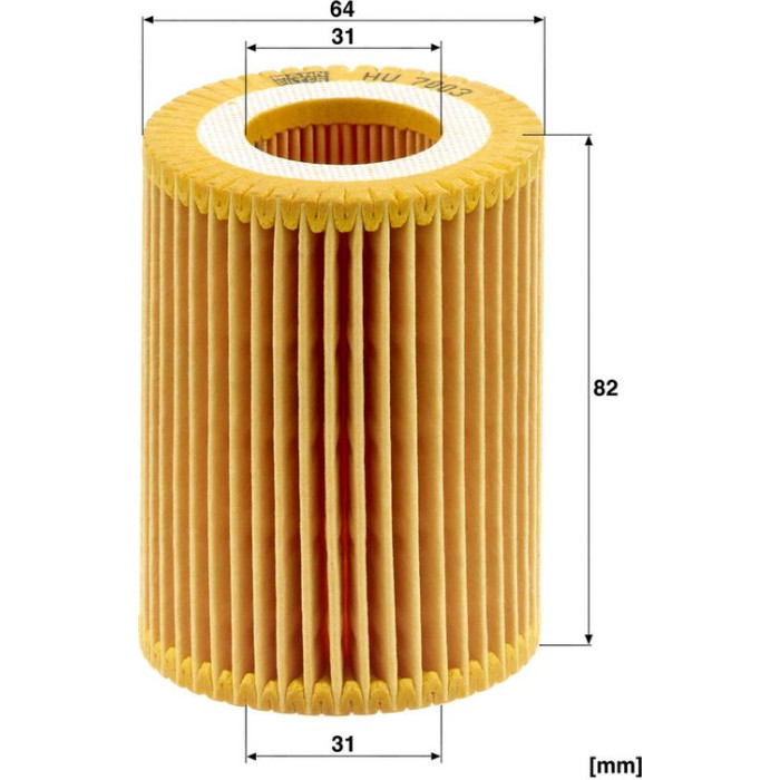 MANN-FILTER HU 7003 x Ölfilter mit Dichtung, Filtereinsatz