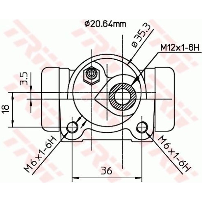 TRW BWF169 Radbremszylinder TRW BWF169 Radbremszylinder