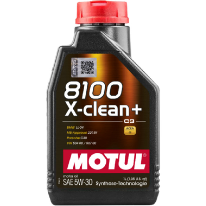 2x Motul 109222 Motoröl 8100 X-CLEAN+ 5W-30 2x Motul 109222 Motoröl 8100 X-CLEAN+ 5W-30