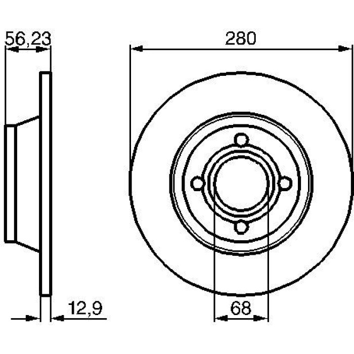 BOSCH 0 986 478 131 Bremsscheibe BOSCH 0 986 478 131 Bremsscheibe