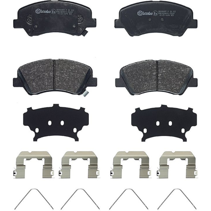 Brembo P 30 122 Bremsbelagsatz, Scheibenbremse PRIME LINE Brembo P 30 122 Bremsbelagsatz, Scheibenbremse PRIME LINE