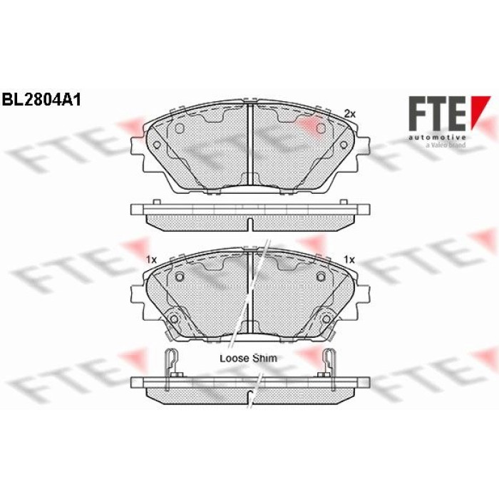 FTE 9010994 Bremsbelagsatz, Scheibenbremse FTE 9010994 Bremsbelagsatz, Scheibenbremse