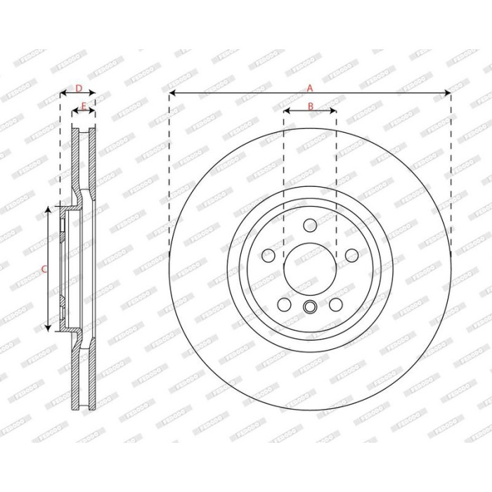 Ferodo DDF3025RC-1 Bremsscheibe PREMIER Ferodo DDF3025RC-1 Bremsscheibe PREMIER