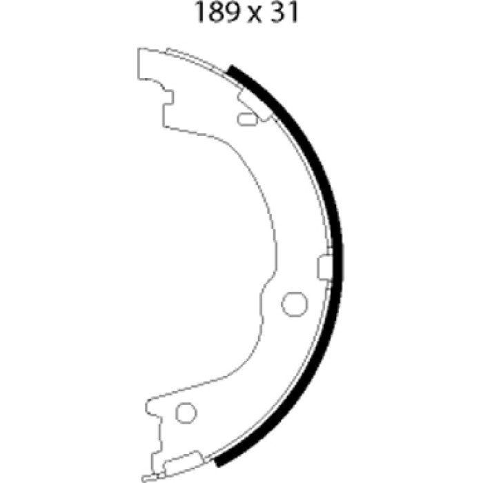Metzger MG 127 Bremsbackensatz, Feststellbremse Metzger MG 127 Bremsbackensatz, Feststellbremse