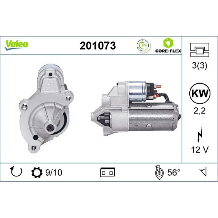 Valeo 201073 Starter CORE-FLEX